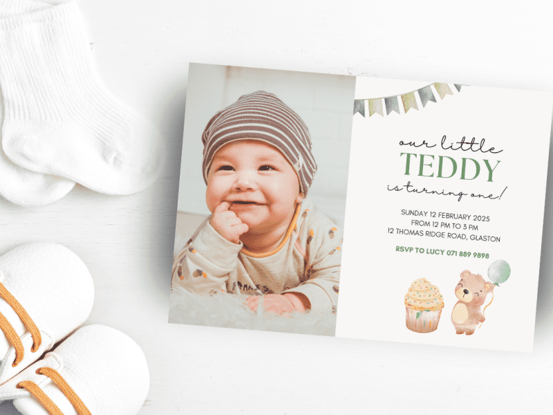 Baby | Baby's First Birthday | First Birthday Invitation